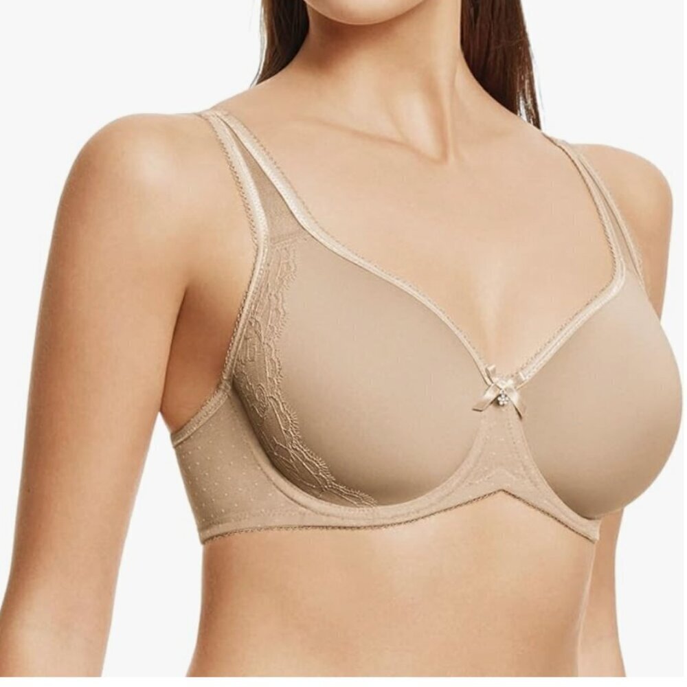 NWT WACOAL Women's Retro Chic Lightly Padded Full Coverage Underwire Bra, 42DD